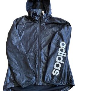 Adidas Black Windbreaker Jacket